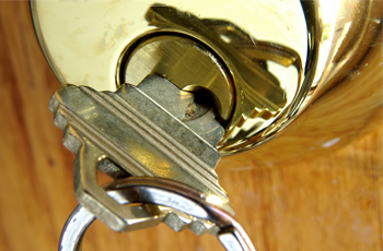 Keys on door lock